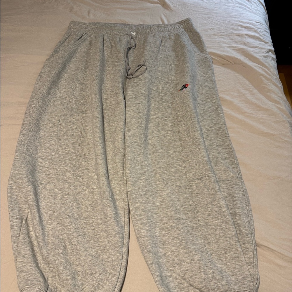 Gray Sweatpants with Logo
